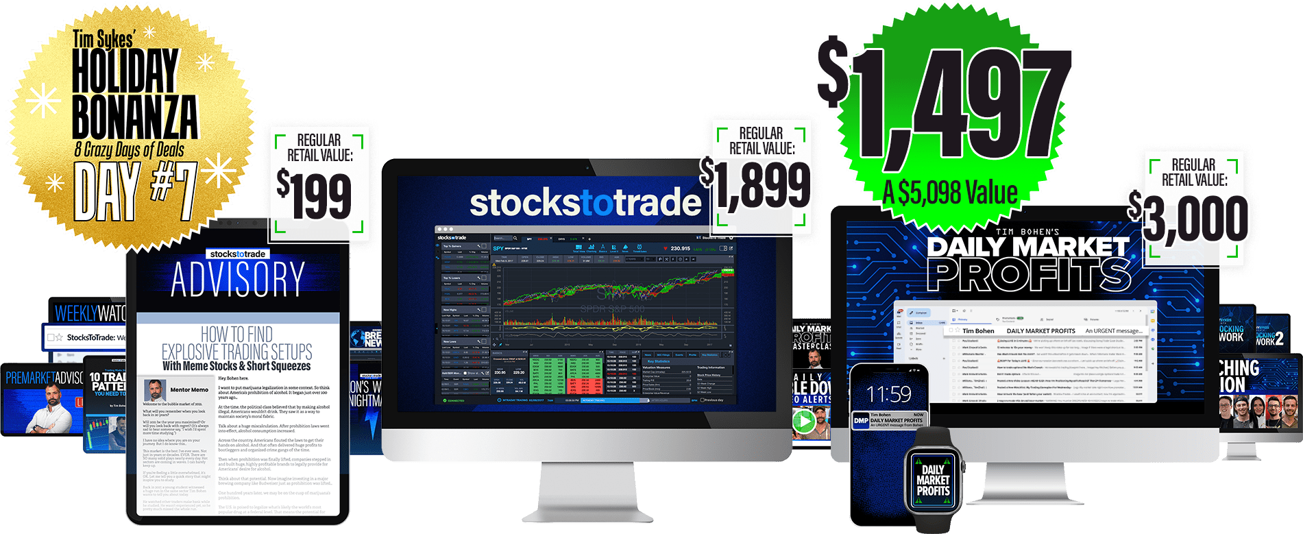 Sykes Holiday Bonanza StocksToTrade Bundle