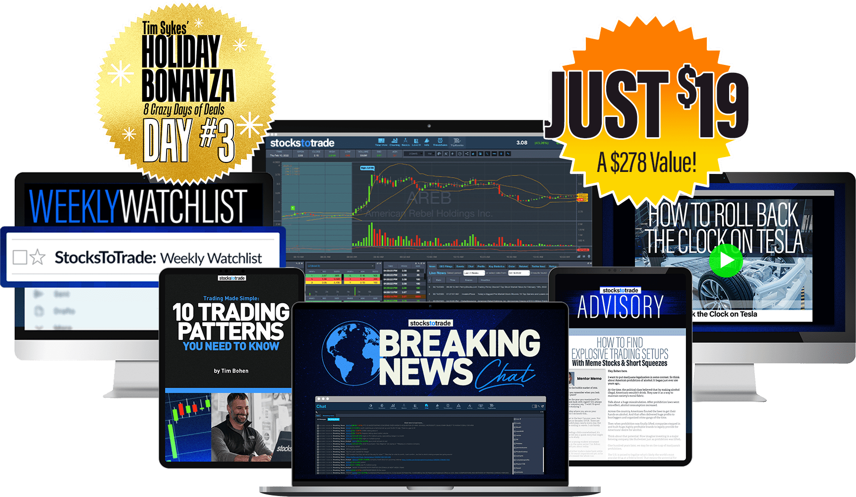 Sykes Holiday Bonanza StocksToTrade Bundle